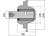 Industriehof® Lagerung Ø Welle 30 mm, LK 80 mm, für Kverneland Sechscheibe, 31-L17A