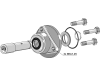 Industriehof® Lagerung Ø Welle 30 mm; 34 mm, LK 80 mm, für Kverneland Sechscheibe, 31-L17