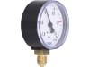 Hücobi Vakuum-Manometer, Anschluss 1/4" unten, -1 bis 1,5 bar, Rote Markierung -0,5 bar; +1,0 bar, 8112 006010