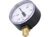 Hücobi Vakuum-Manometer, Anschluss 1/4" unten, -1 bis 1,5 bar, Rote Markierung -0,5 bar; +1,0 bar, 8112 006010