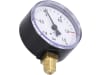 Hücobi Vakuum-Manometer, Anschluss 1/4" unten, -1 bis 1,5 bar, Rote Markierung -0,5 bar; +1,0 bar, 8112 006010
