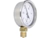 Hücobi Vakuum-Manometer, Anschluss 1/2" unten, -1 bis 1,5 bar, Rote Markierung -0,5 bar; +0,5 bar, 8114 013005