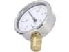 Hücobi Vakuum-Manometer, Anschluss 1/2" unten, -1 bis 1,5 bar, Rote Markierung -0,5 bar; +0,5 bar, 8114 013005