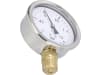 Hücobi Vakuum-Manometer, Anschluss 1/2" unten, -1 bis 1,5 bar, Rote Markierung -0,5 bar; +0,5 bar, 8114 013005