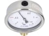 Hücobi Vakuum-Manometer, Anschluss 1/2" unten, -1 bis 1,5 bar, Rote Markierung -0,5 bar; +0,5 bar, 8114 013005