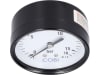 Hücobi Manometer, Anschluss 1/4" unten, 0 bis 16 bar, 8125 006016