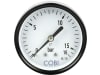 Hücobi Manometer, Anschluss 1/4" hinten, 0 bis 16 bar, 8126 006016