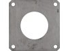 Hücobi 4-Eck-Flansch, schwarz, 180 x 180 mm, 4", für Gülleflanschschieber, 8021 100150