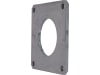 Hücobi 4-Eck-Flansch, schwarz, 180 x 180 mm, 4", für Gülleflanschschieber, 8021 100150