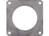 Hücobi 4-Eck-Flansch, schwarz, 180 x 180 mm, 5", für Gülleflanschschieber, 8021 125150