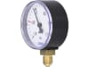 Hücobi Vakuum-Manometer, Anschluss 1/4" unten, -1 bis 1,5 bar, Rote Markierung -0,5 bar; +0,5 bar, 8112 006005