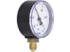 Hücobi Vakuum-Manometer, Anschluss 1/4" unten, -1 bis 1,5 bar, Rote Markierung -0,5 bar; +0,5 bar, 8112 006005