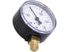 Hücobi Vakuum-Manometer, Anschluss 1/4" unten, -1 bis 1,5 bar, Rote Markierung -0,5 bar; +0,5 bar, 8112 006005