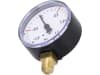Hücobi Vakuum-Manometer, Anschluss 1/4" unten, -1 bis 1,5 bar, Rote Markierung -0,5 bar; +0,5 bar, 8112 006005