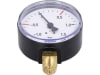 Hücobi Vakuum-Manometer, Anschluss 1/4" unten, -1 bis 1,5 bar, Rote Markierung -0,5 bar; +0,5 bar, 8112 006005
