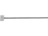 Bowdenzug 2.000 mm, angepresster Nippel Ø 6,5 x 9,3 mm, Endstück Ø 6 x 3,5 mm