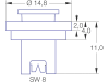 Lechler Antidrift-Flachstrahldüse "AD", 120°, POM (Polyoxymethylen)