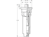 Lechler Air-Injektor Flachstrahldüse "ID 120-02" Düsengröße 02, 120°, gelb, Keramik, 6I2367C800001