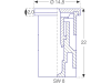 Lechler Air-Injektor Flachstrahldüse "IDK 120-04" Düsengröße 04, 120°, rot, POM (Polyoxymethylen), 6IK4475600000