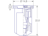 Lechler Air-Injektor Doppel-Flachstrahldüse "IDKT-C" 2 x 120° symmetrisch (30°/30°) Keramik