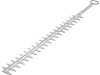 Heckenscherenmesser, beidseitig, Schnittlänge 600 mm, für Stihl HS45