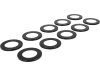 Gleitscheiben 32,3 x 52,9; 50,5 x 1,2 mm, für John Deere, Sabo, 10 St.