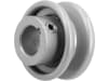 Keilriemenscheibe 101,6 x 19,05 mm, Höhe 33,6 mm, Stahlblech, für V-Keilriemen 9,5/12,7 mm