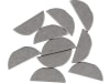 Halbmondkeil L x B x H 15,88 x 3,97 x 5,95 mm für Briggs & Stratton, Stiga, universal, 10 St.