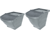 KERBL Futterbox stapelbar, mit Deckel