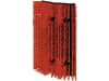 KERBL Kratzbürste 3-teilig, 300 x 430 x 95 mm, für Rinder, Kälber, Pferde uvm., 293111