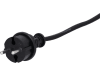 Netzkabel Länge 250 cm Belastbarkeit 2,2 kW, 2 x 1,0 mm², mit vergossenem Schutzkontakt-Stecker