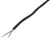 Netzkabel Länge 250 cm Belastbarkeit 2,2 kW, 2 x 1,0 mm², mit vergossenem Schutzkontakt-Stecker
