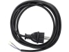 Netzkabel Länge 250 cm Belastbarkeit 2,2 kW, 2 x 1,0 mm², mit vergossenem Schutzkontakt-Stecker