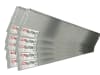 bellissa 10er VK-Set Rasenkante Metall (verzinkt) silver 118 x 19,5 cm bestehend aus 10 Stck. a. 118 cm,  Nutzlänge 11,50 m
