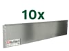 bellissa 10er VK-Set Rasenkante Metall (verzinkt) silver 118 x 19,5 cm bestehend aus 10 Stck. a. 118 cm,  Nutzlänge 11,50 m