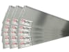 bellissa 15er VK-Set Rasenkante Metall (verzinkt) silver 118 x 19,5 cm bestehend aus 15 Stck. a. 118 cm, Nutzlänge 17,25 m