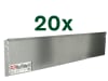 bellissa 18er VK-Set Rasenkante Metall silver 118 x 19,5 cm bestehend aus 18 Stck. a. 118 cm Nutzlänge 23 m