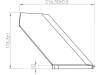 Scharflügel 216,5 x 176 x 10 mm für Grubber Horsch TerraGrip, Terrano, Tiger