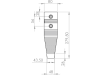 Scharspitze 278 x 80 x 8/12 mm Wolfram-Carbid-beschichtet, für Grubber Horsch TerraGrip, Terrano, Tiger