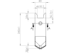 Scharspitze 242 x 80 x 12 mm Spitze vorn beschichtet, für Grubber Horsch Evo, TerraGrip, Terrano, Tiger