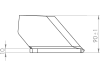 Scharflügel 160 x 90 x 10 mm links, schmal, für Grubber Horsch Terrano FG, FX