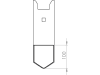 Scharspitze 242 x 80 x 12 mm Spitze hinten beschichtet, für Grubber Horsch Terra Mulchmix, Tiger