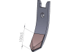 Scharspitze 242 x 80 x 12 mm Spitze vorn beschichtet, für Grubber Horsch Evo, TerraGrip, Terrano, Tiger