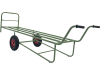 Growi® Ballenkarre 2.850 x 850 x 990 mm für Strohballen, Heuballen, Kisten, Säcke und Kanister, 15831