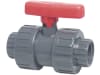 Kugelhahn Mega Safe 625 PVC  mit gesicherter Kugel, PVC-U-Hebel/Griff, Hytrel/EPDM-Dichtung