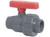 Kugelhahn Mega Safe 525 PVC  mit gesicherter Kugel, PVC-U-Hebel/Griff, Hytrel/EPDM-Dichtung