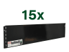 bellissa 15er VK-Set Rasenkante Metall Metallblech; verzinkt; pulverbeschichtet anthrazit 118 x 19,5 cm bestehend aus 15 Stck. a. 118 cm, Nutzlänge 17,25 m