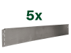 bellissa 5er VK-Set Rasenkante Corten Cortenstahl  118 x 13 cm bestehend aus 5 Stck. a. 118 cm, Nutzlänge 5,75 m