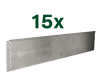 bellissa 15er VK-Set Rasenkante Corten Cortenstahl  118 x 20 cm bestehend aus 15 Stck. a. 118 cm, Nutzlänge 17,25 m