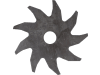 Vertikutiermesser 149 mm, Bohrung 25 mm für John Deere, Sabo